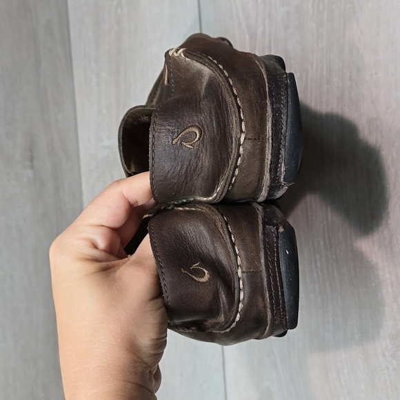 Olukai Mens Moloa Mola Leather Loafer Slip on shoes sz 8.5 - Picture 7 of 12